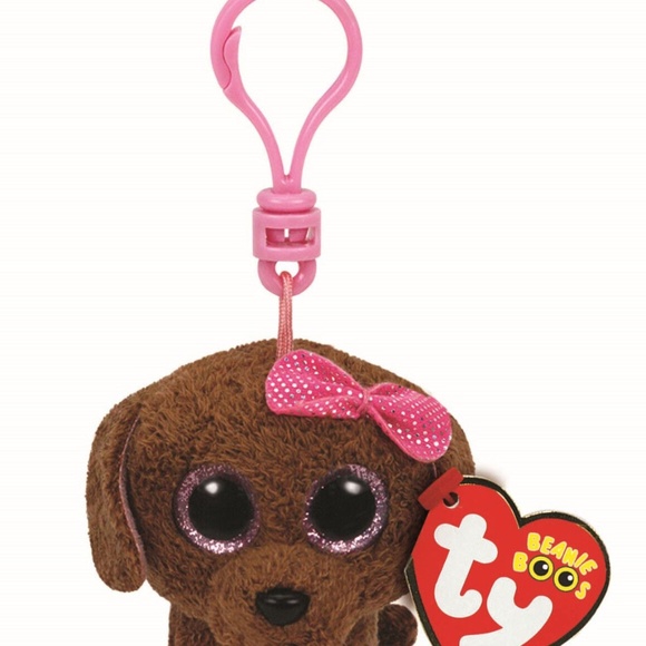 TY Beanie Boos 3" MADDIE Poodle Dog Key Chain Plush Collectable NEW w Tags - Picture 2 of 8
